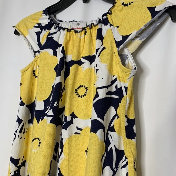 Sold Hanna Andersson 130 Girls Yellow Flower Size 8 Multi Color Summer - Picture 2 of 6